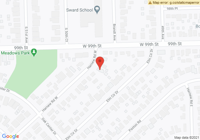 Google map image of 9913 Harnew Road West